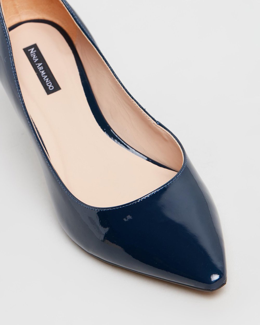 Patricia - Navy Patent