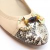 Suri - Beige With Snakeskin