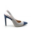 LACEY II - OFF WHITE AND NAVY