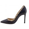 Kendra Pumps - Navy and Beige - Image 2