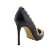 Kendra Pumps - Navy and Beige - Image 3