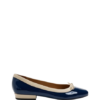 Emerald - Navy Patent and Off White