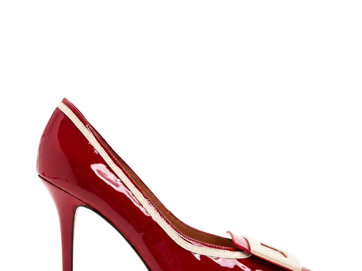 Priscilla Heels - Red and Off White