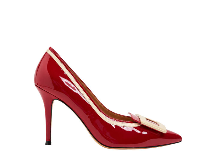 Priscilla Heels - Red and Off White