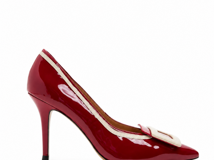 Priscilla Heels - Red and Off White