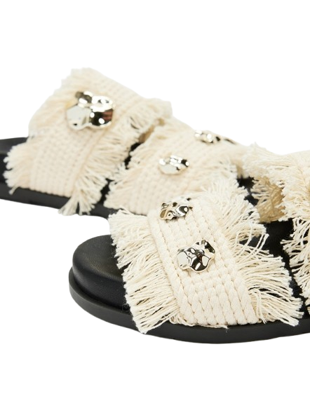 Jadi Sandals - Ivory and Gold - Image 2