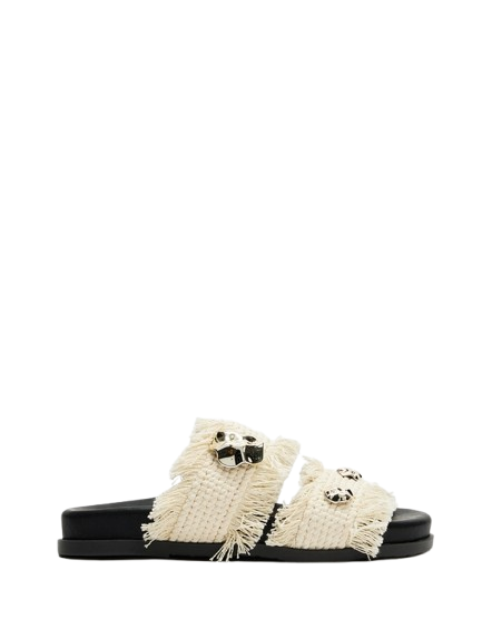 Jadi Sandals - Ivory and Gold - Image 3