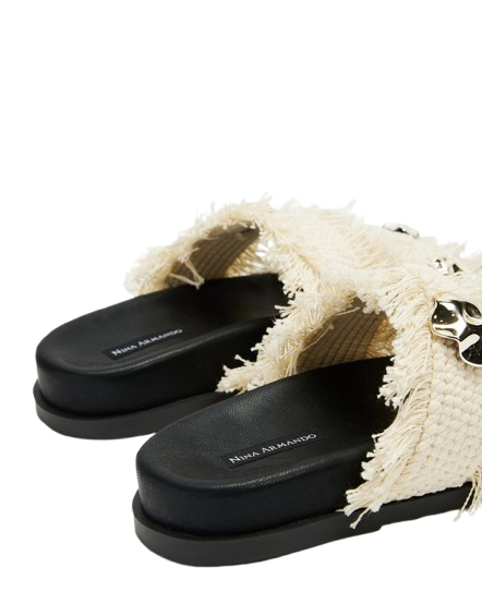 Jadi Sandals - Ivory and Gold - Image 4